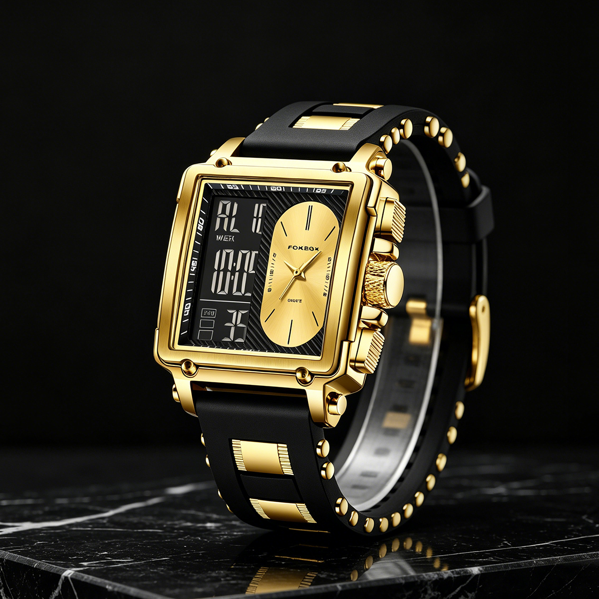 Smartwatch Square Watches For Men - LIGE Top Original Square Digital Watch