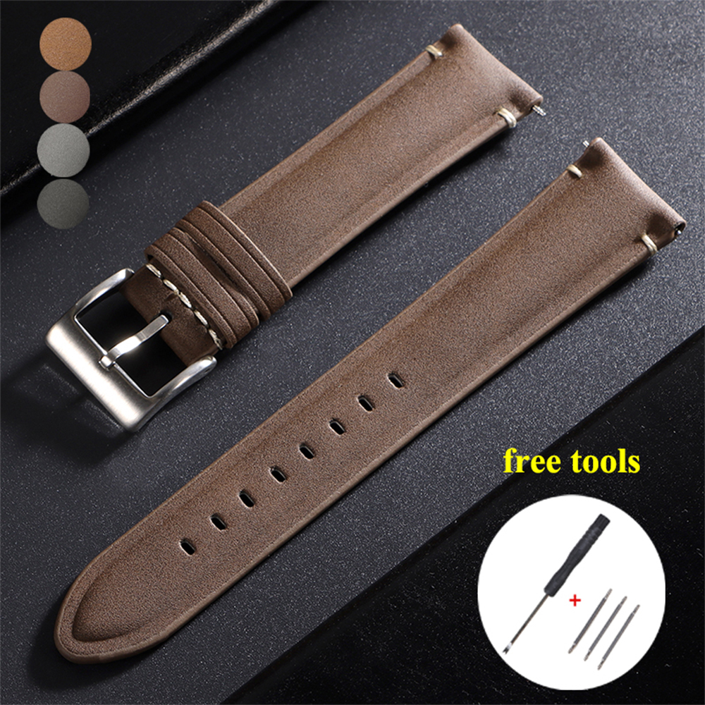 Omega Watches Smartwatch - 20mm 22mm Vintage Brown Watch Band