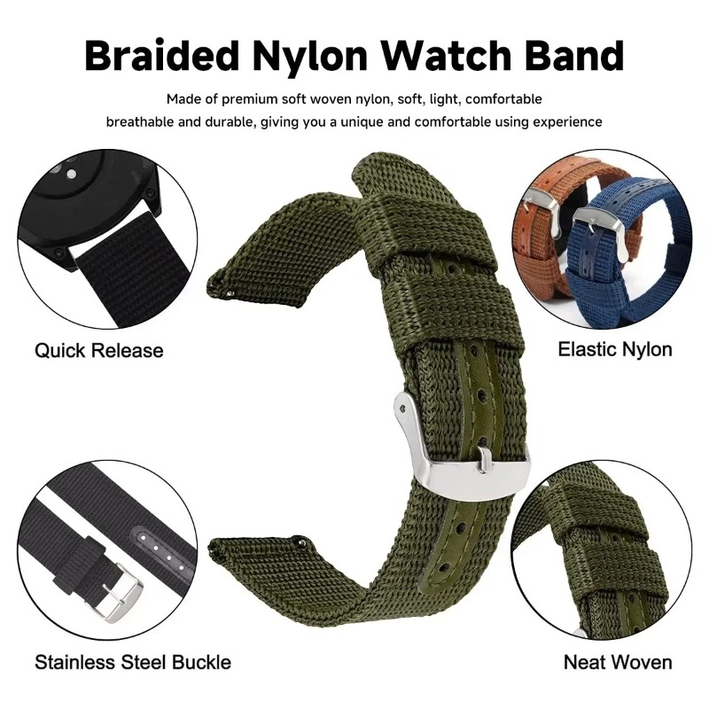 Premium Nylon Woven Watch Band - Smartwatch Premium Watches For Women avis et prix