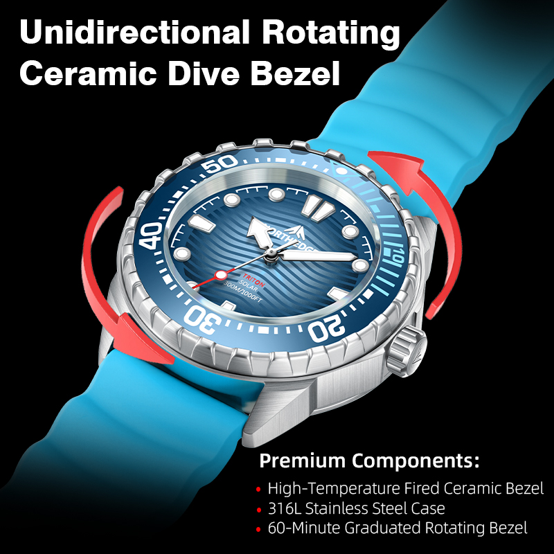 NORTH EDGE 2026 New TRITON Sol - Solar Powered Watch avis et prix