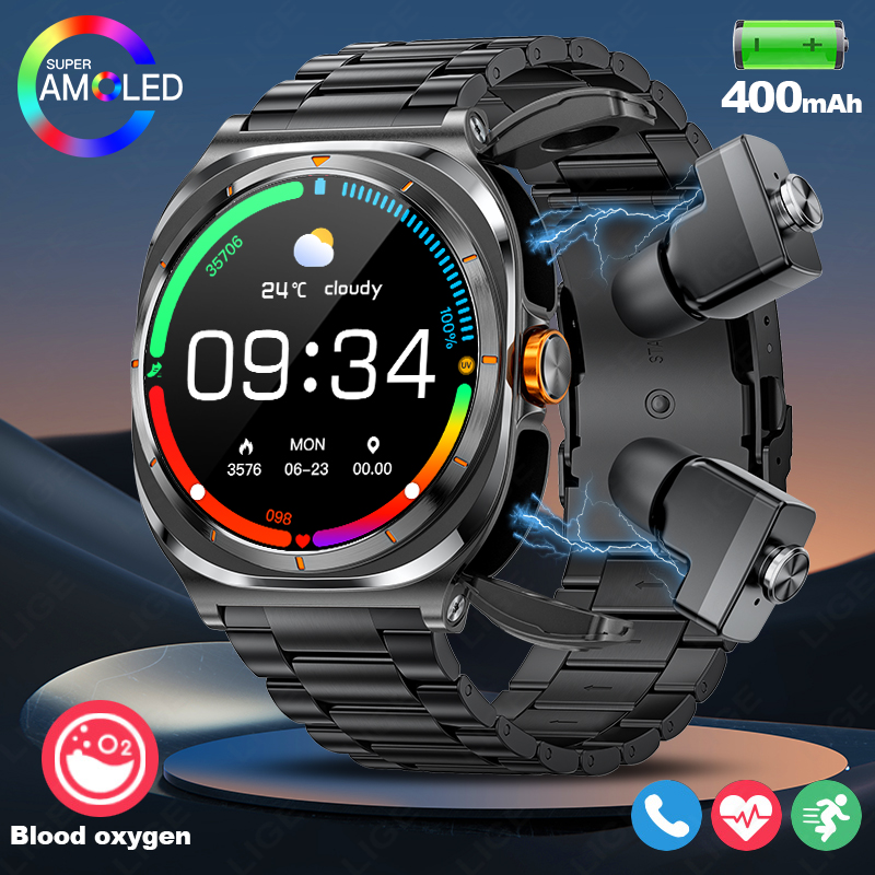 LIGE 2025 Watch Wireless Earph - Smartwatch Running Watches For Men avis et prix