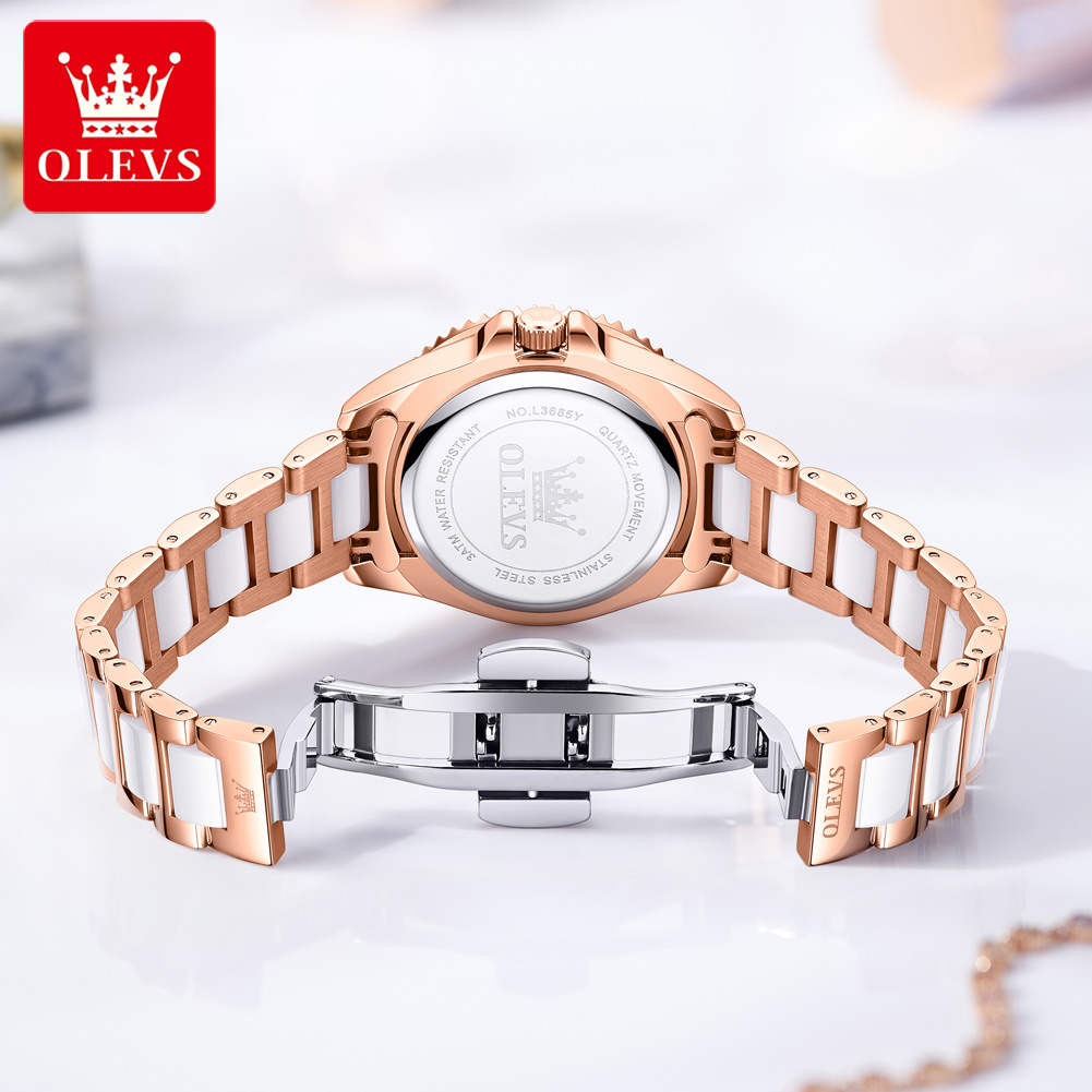 OLEVS 3685 Luxury Women's Watc - Watch Bezel Insert avis et prix