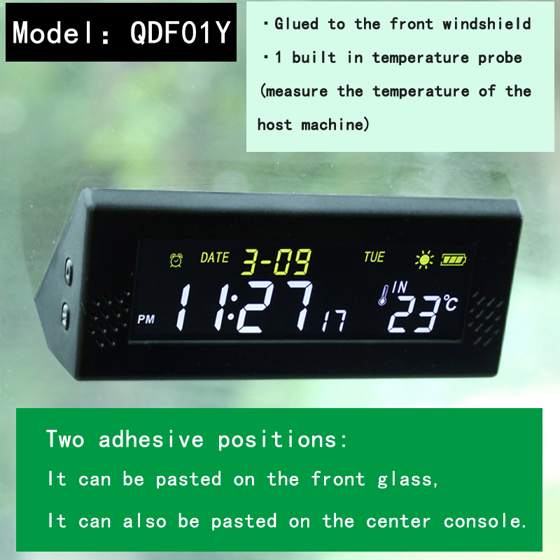Solar Windshield Car Digital C - Solar Powered Watch avis et prix