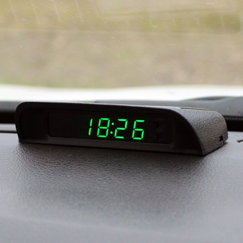 Solar Car Clock Thermometer Da - Solar Powered Watch avis et prix