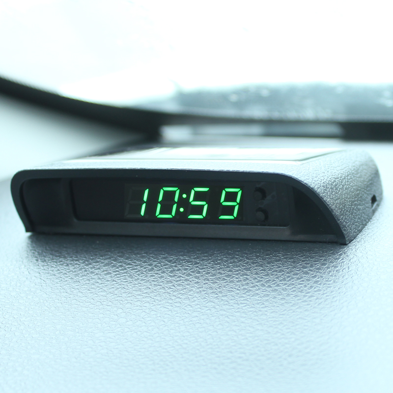 Solar Car Clock Thermometer Da - Solar Powered Watch avis et prix