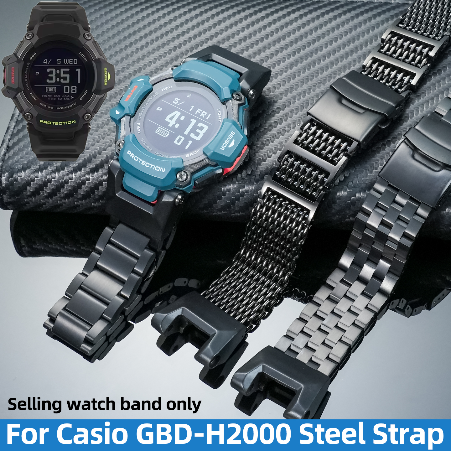 NEW upgrade metal Strap For Ca - Smartwatch Casio Watches For Men avis et prix