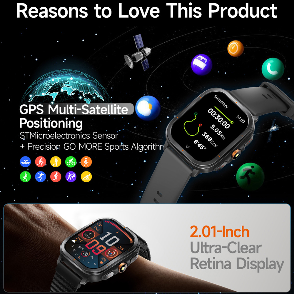 Outdoors GPS Sports Smart Watc - Smartwatch Running Watches For Men avis et prix