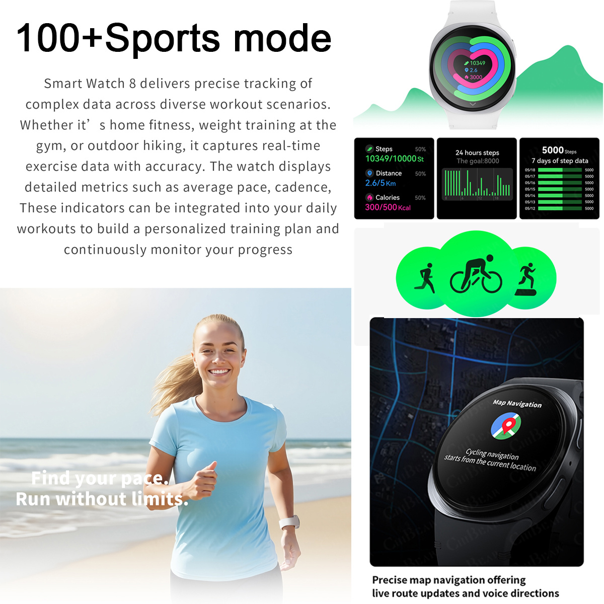 2026 hot Watch Wireless Earpho - Smartwatch Running Watches For Men avis et prix