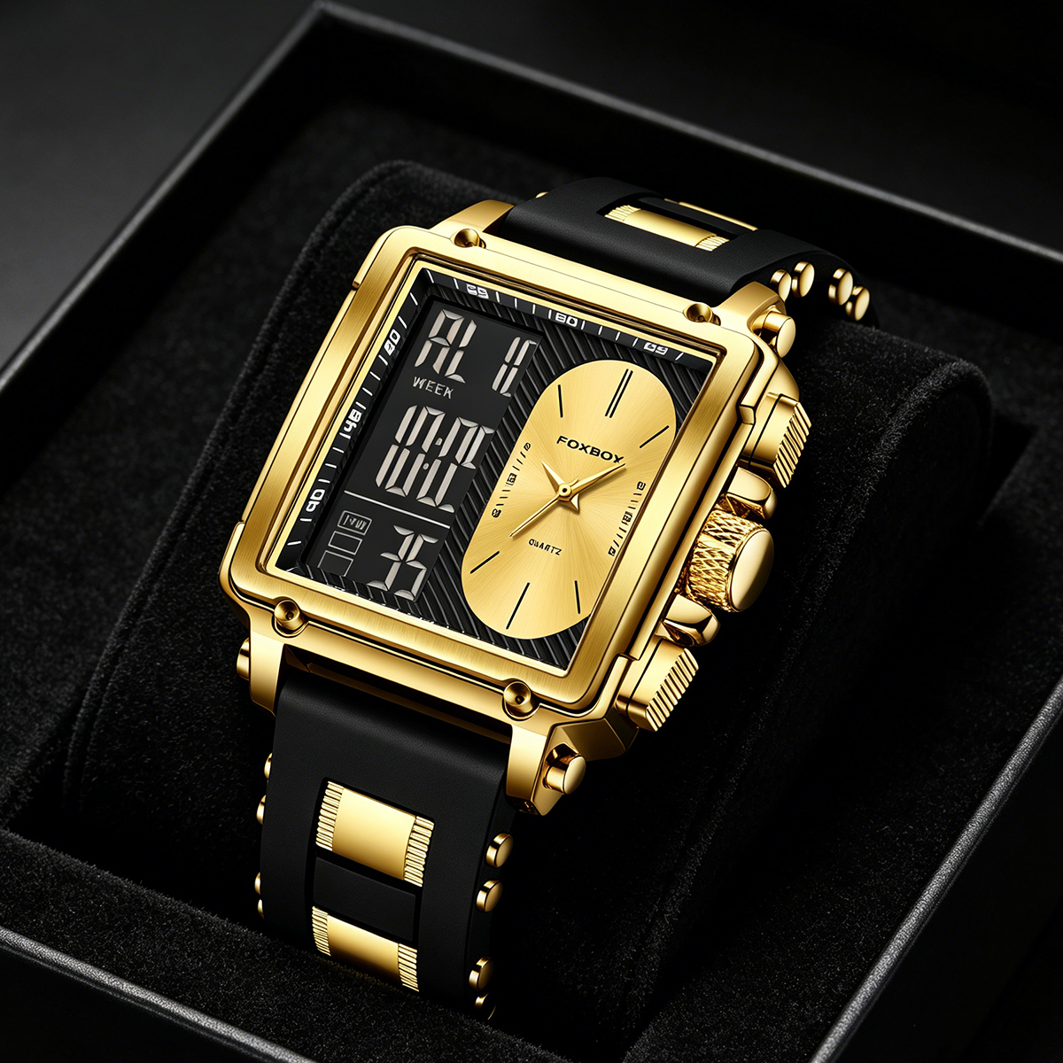 LIGE Top Original Square Digit - Smartwatch Square Watches For Men avis et prix