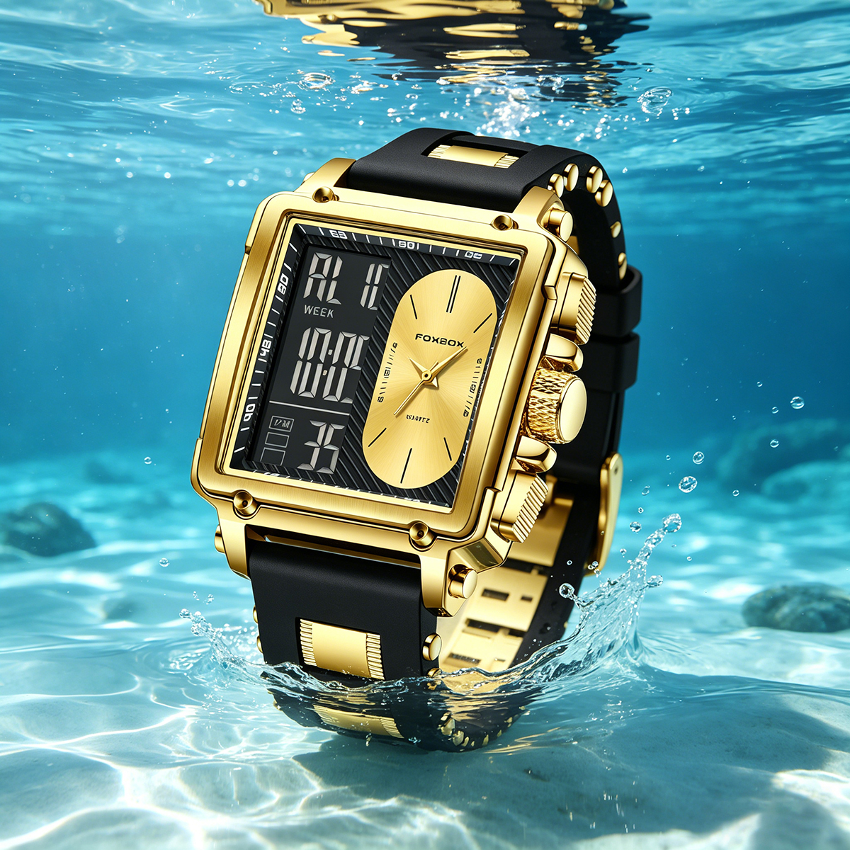 LIGE Top Original Square Digit - Smartwatch Square Watches For Men avis et prix