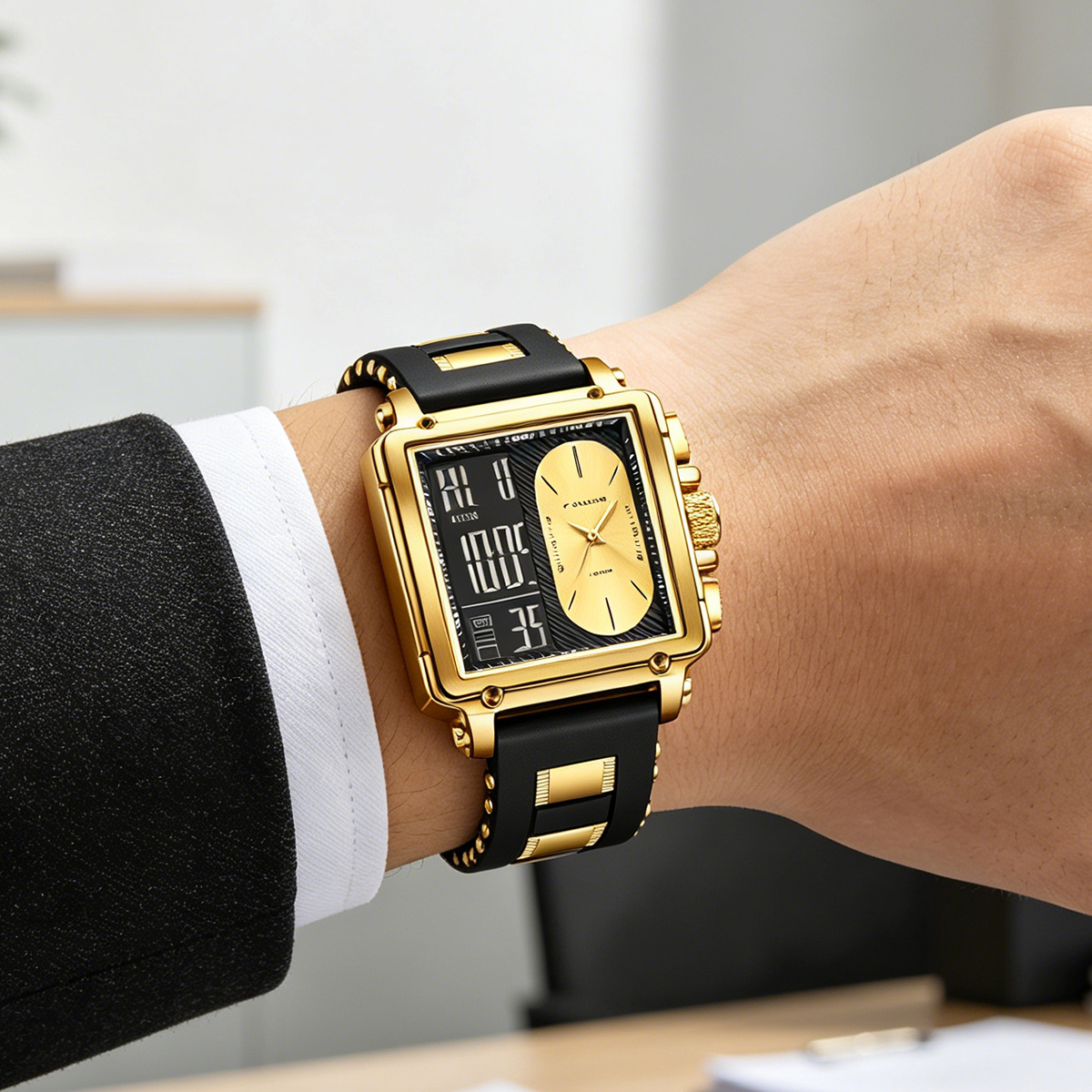 LIGE Top Original Square Digit - Smartwatch Square Watches For Men avis et prix