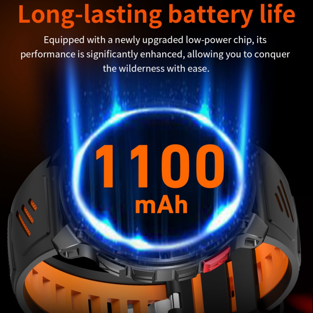 New T-Rex3 Pro 1100mAh Battery - Smartwatch Running Watches For Men avis et prix