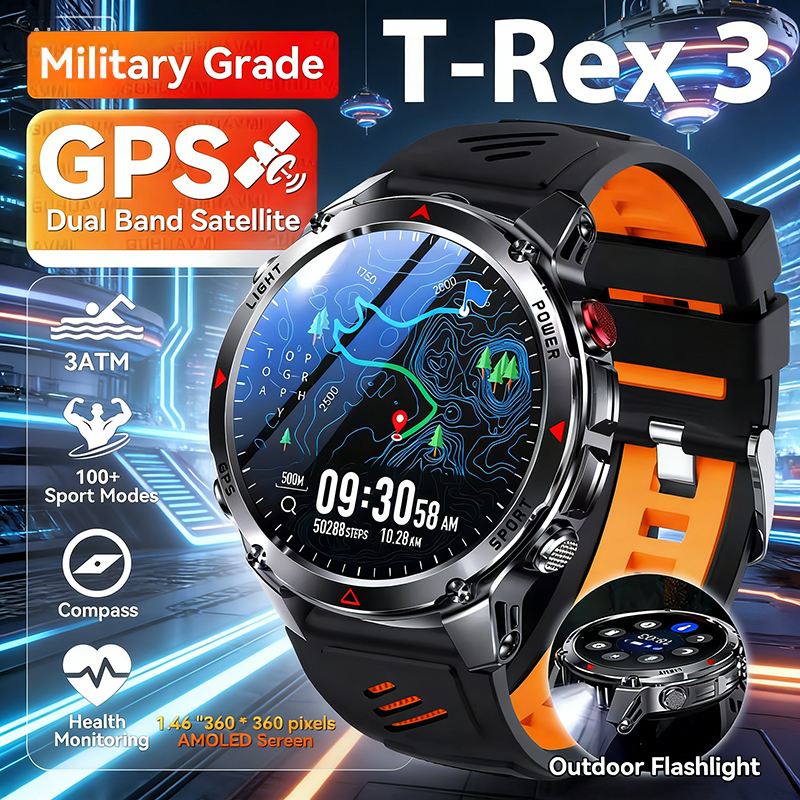2026 New Military GPS Smart Wa - Smartwatch Running Watches For Men avis et prix