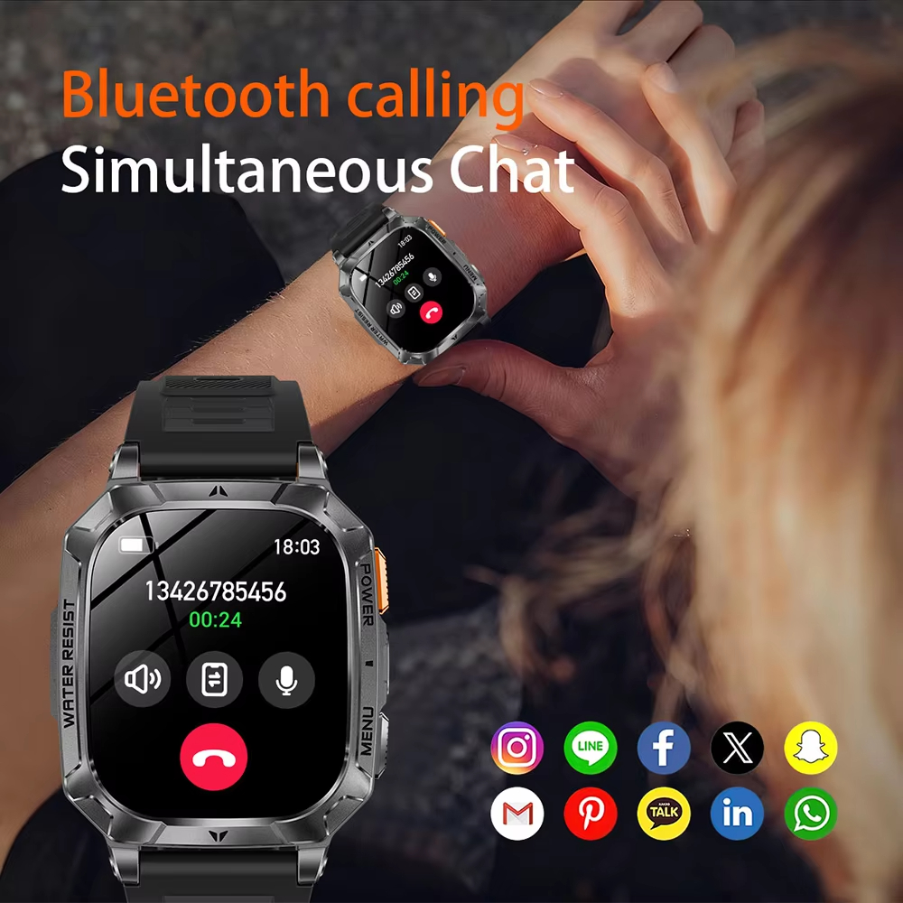 New 2026 Smartwatch Sports HD  - Smartwatch Square Watches For Men avis et prix