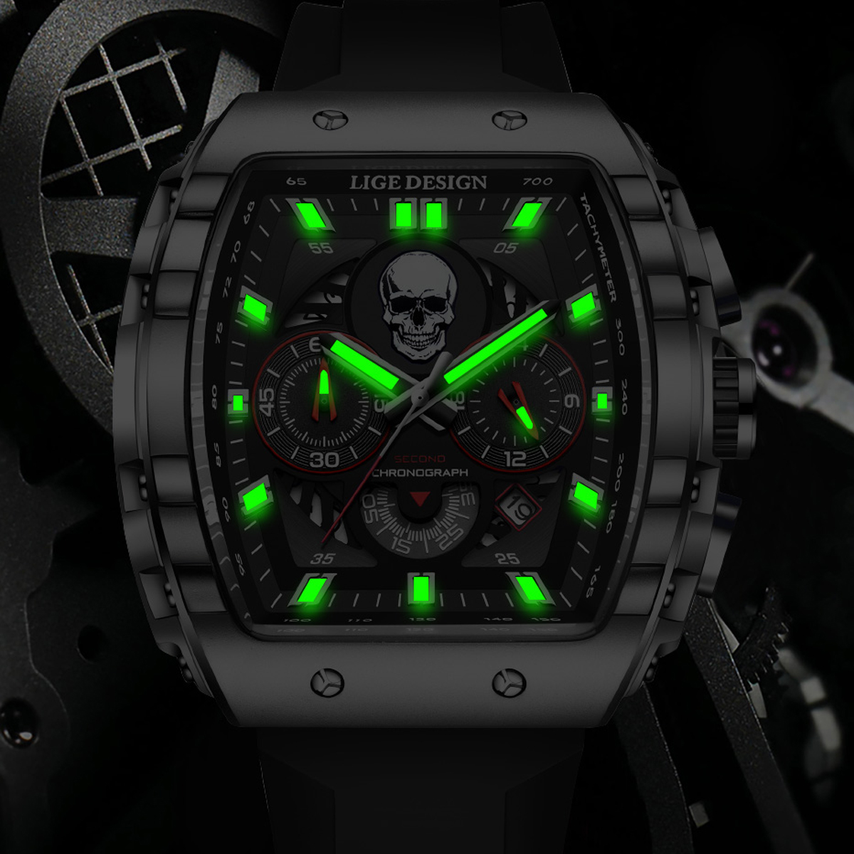 LIGE Fashion Quartz Watches fo - Smartwatch Square Watches For Men avis et prix