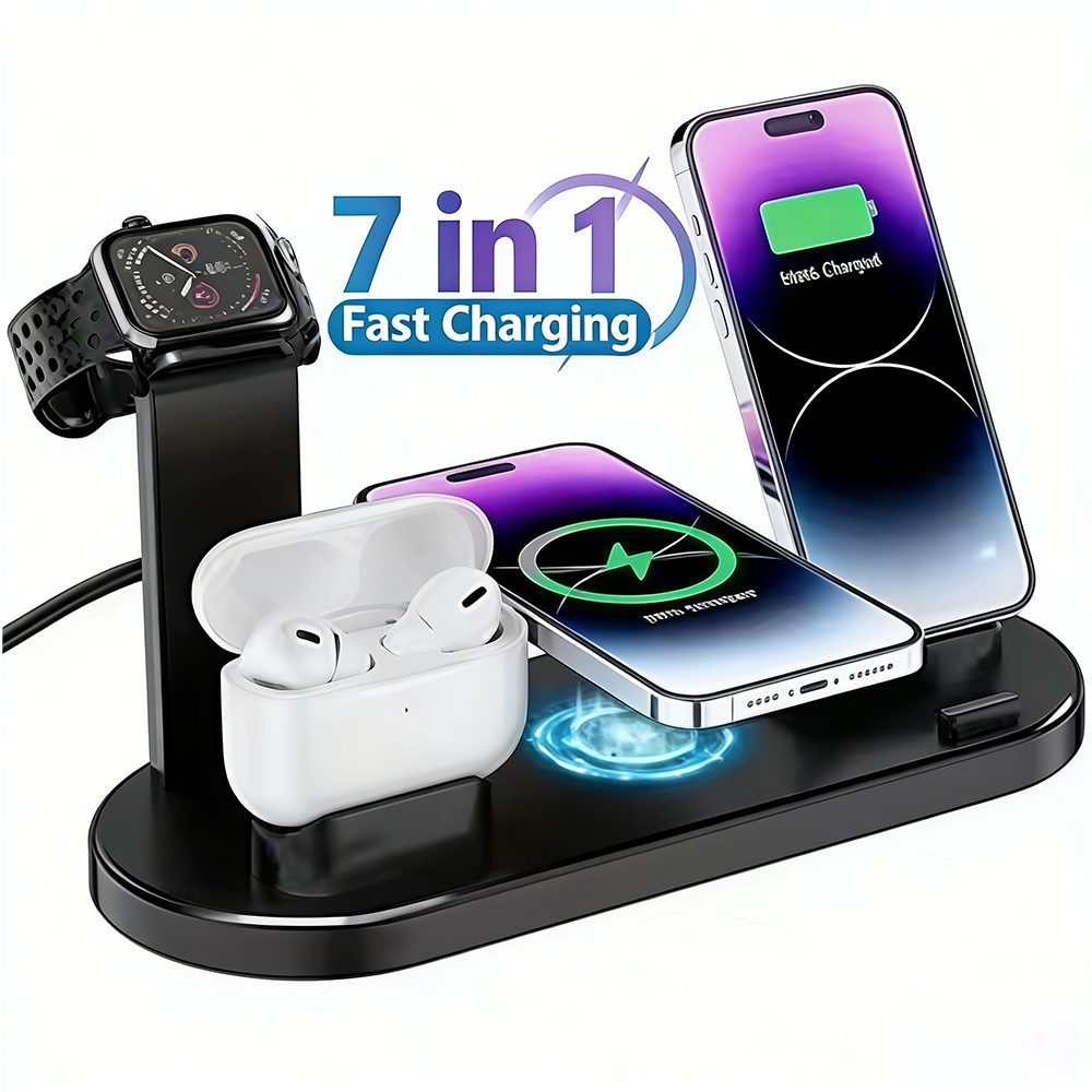 30W 7 in 1 Wireless Charger St - Smartwatch Watches For Iphone avis et prix