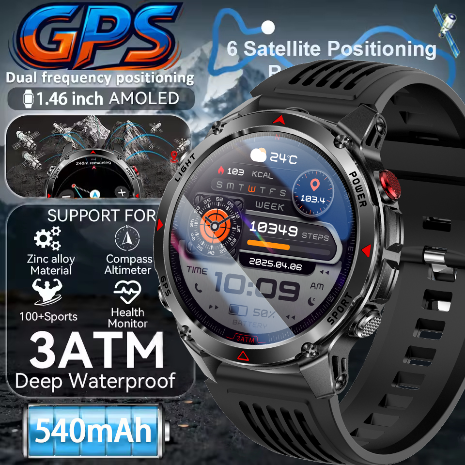 2026New Professional GPS Sport - Smartwatch Running Watches For Men avis et prix