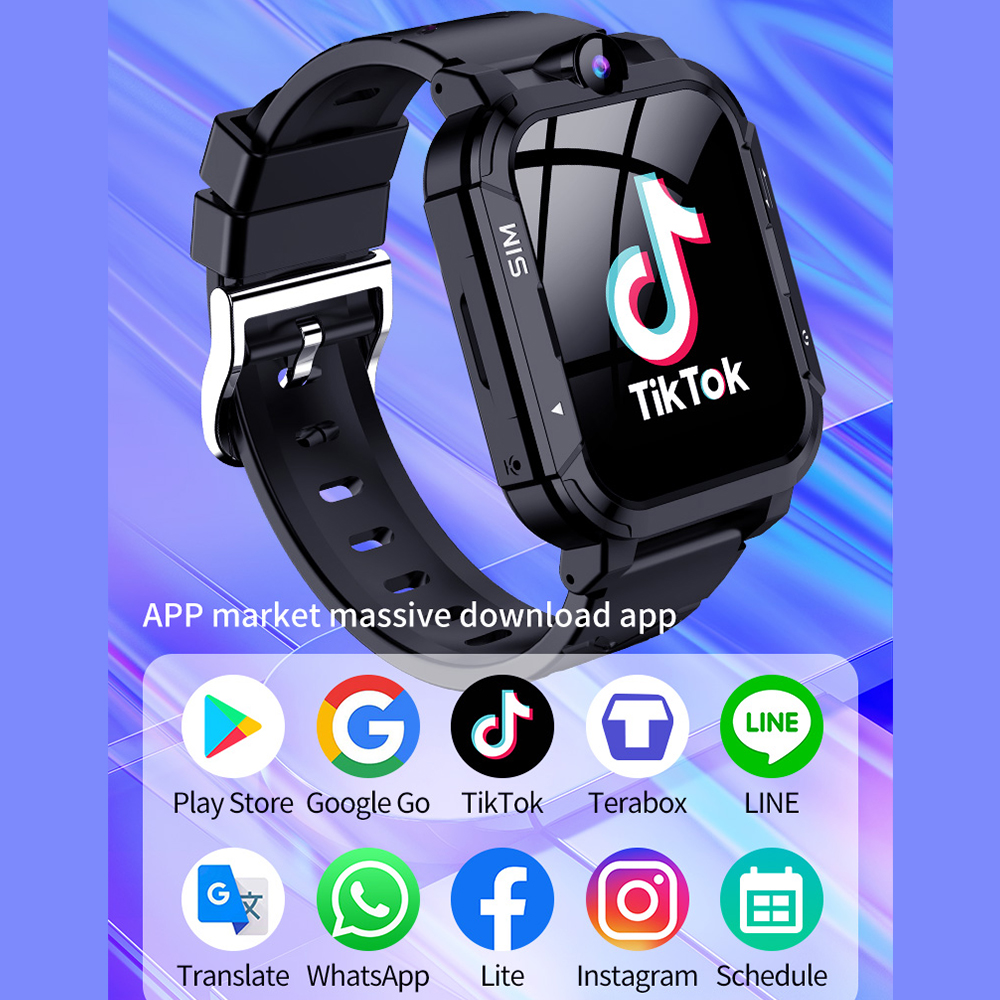 4G Kids Smart Watch 1+8GB GPS  - Smartwatch Watches Gift For Girls avis et prix