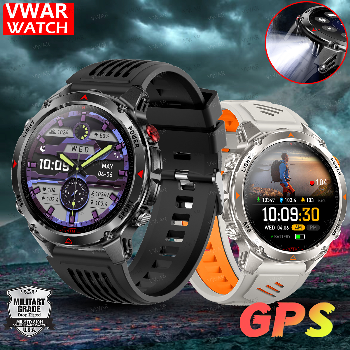 2025 New Professional GPS Spor - Smartwatch Running Watches For Men avis et prix