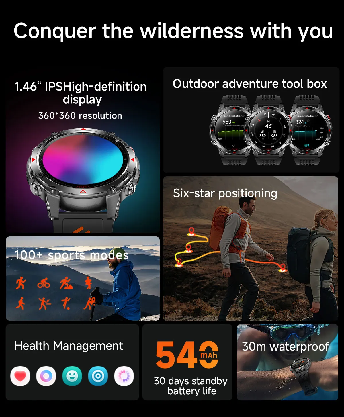 2025 New Professional GPS Spor - Smartwatch Running Watches For Men avis et prix