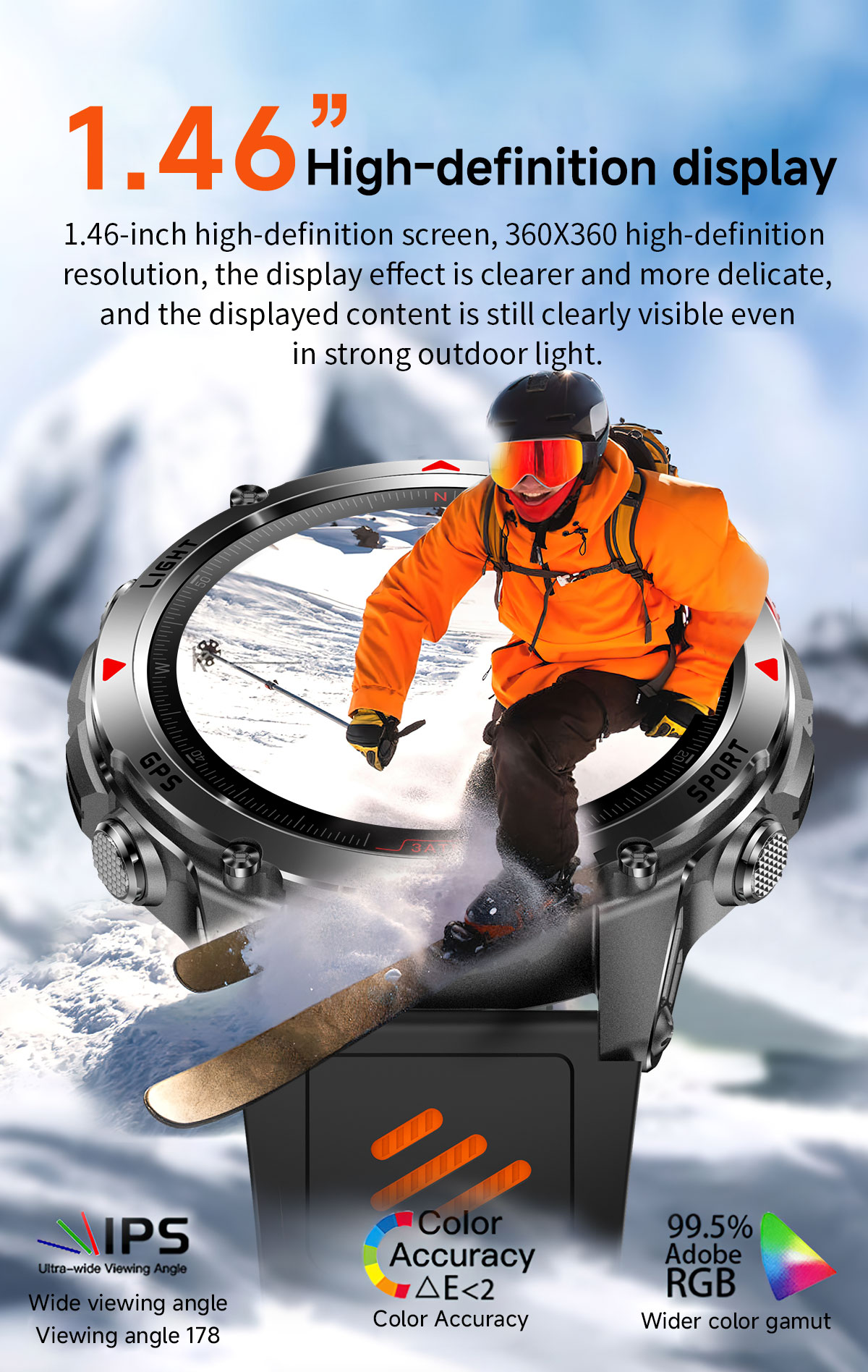 2025 New Professional GPS Spor - Smartwatch Running Watches For Men avis et prix