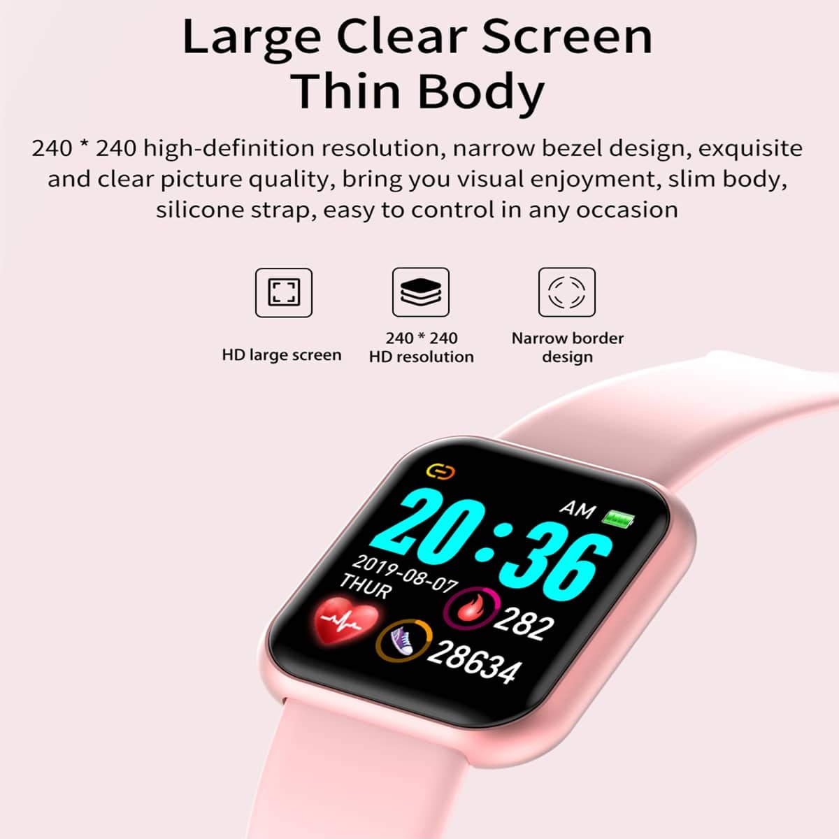 Smart Watch Message Remind Mus - Smartwatch Square Watches For Men avis et prix