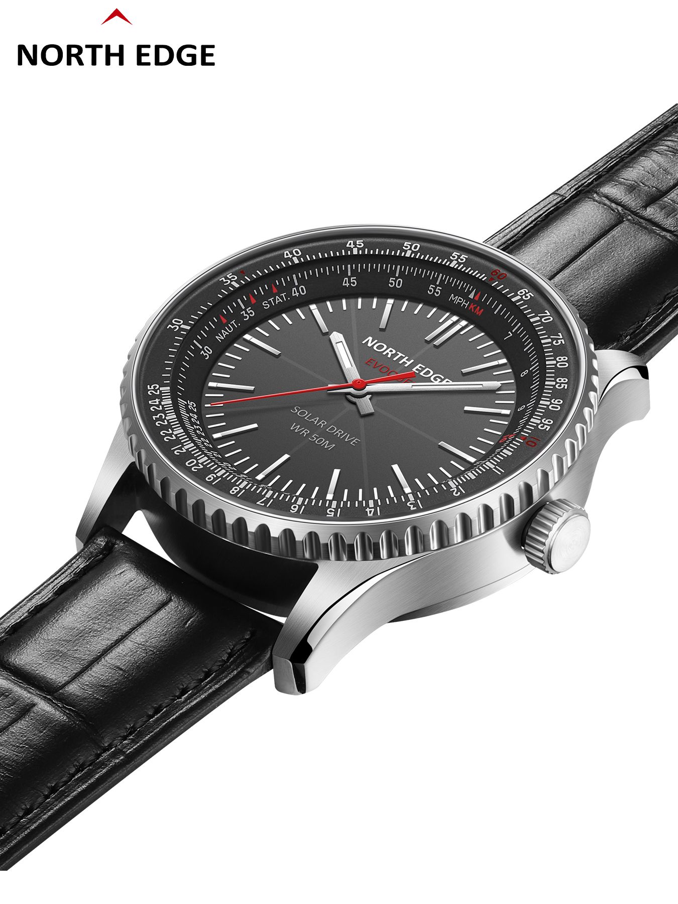 NORTH EDGE EVOQUE 3 Pilot Seri - Solar Powered Watch avis et prix