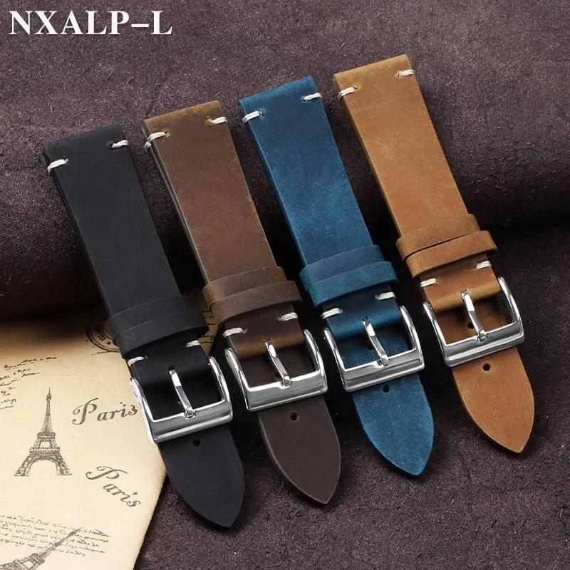 Vintage Oil Wax Leather Watch  - Omega Watches Smartwatch avis et prix