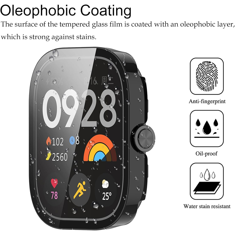 Tempered Glass+Case For Xiaomi - Smartwatch Watches Xiaomi avis et prix