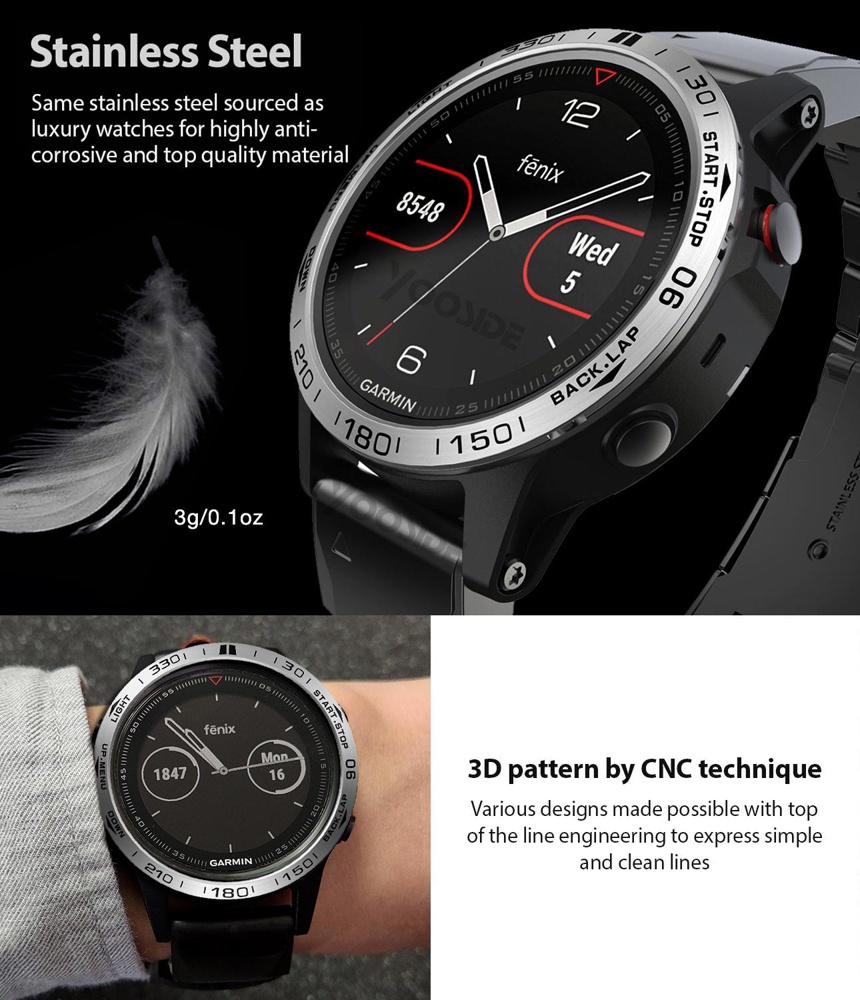 Bezel for Garmin Fenix 7 7X 6  - Smartwatch Ring Watches avis et prix