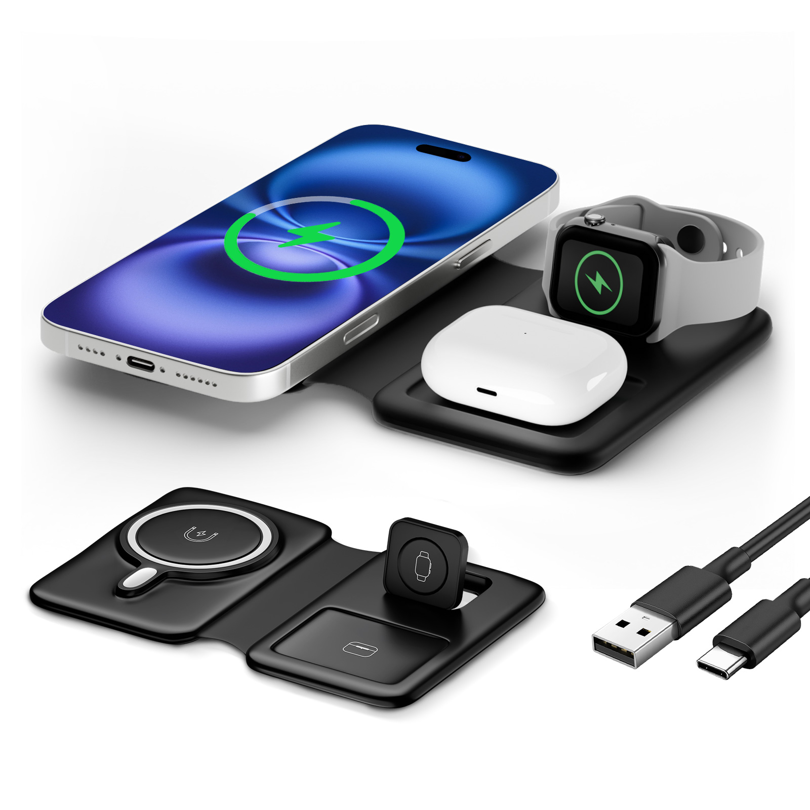 15W Magnetic 3 in 1 Wireless C - Smartwatch Watches Xiaomi avis et prix
