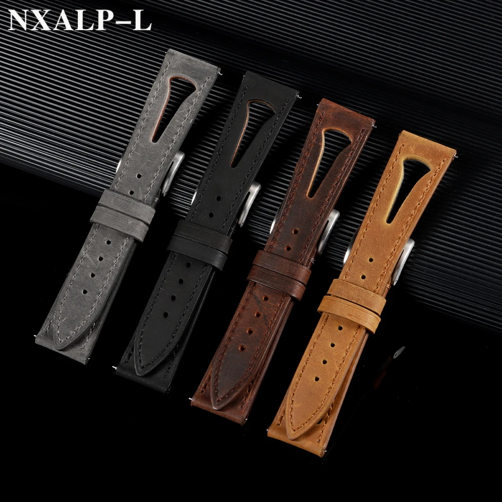 Cowhide Watch Band 20mm 21mm 2 - Omega Watches Smartwatch avis et prix