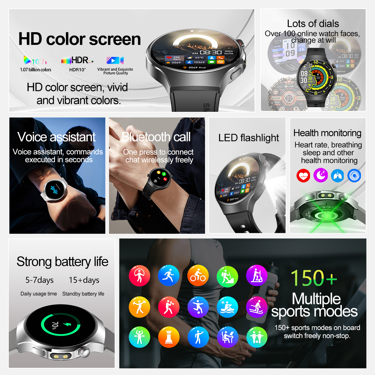 2025 New Outdoor Sports Smart  - Smartwatch Running Watches For Men avis et prix