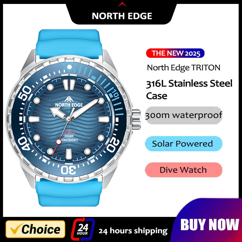 NORTH EDGE 2025 New TRITON Sol - Solar Powered Watch avis et prix