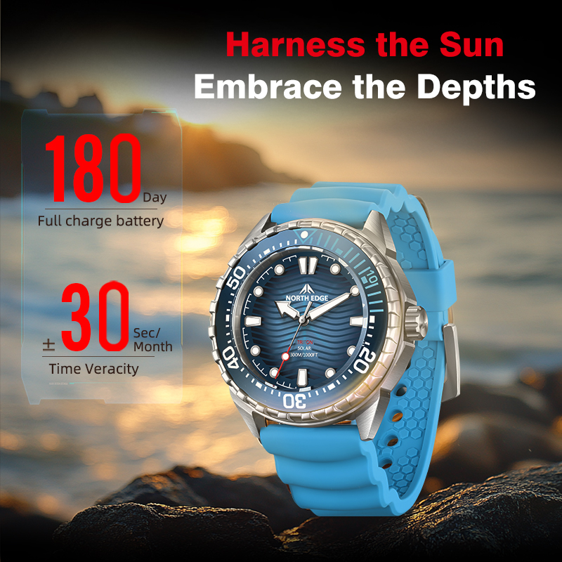 NORTH EDGE 2025 New TRITON Sol - Solar Powered Watch avis et prix