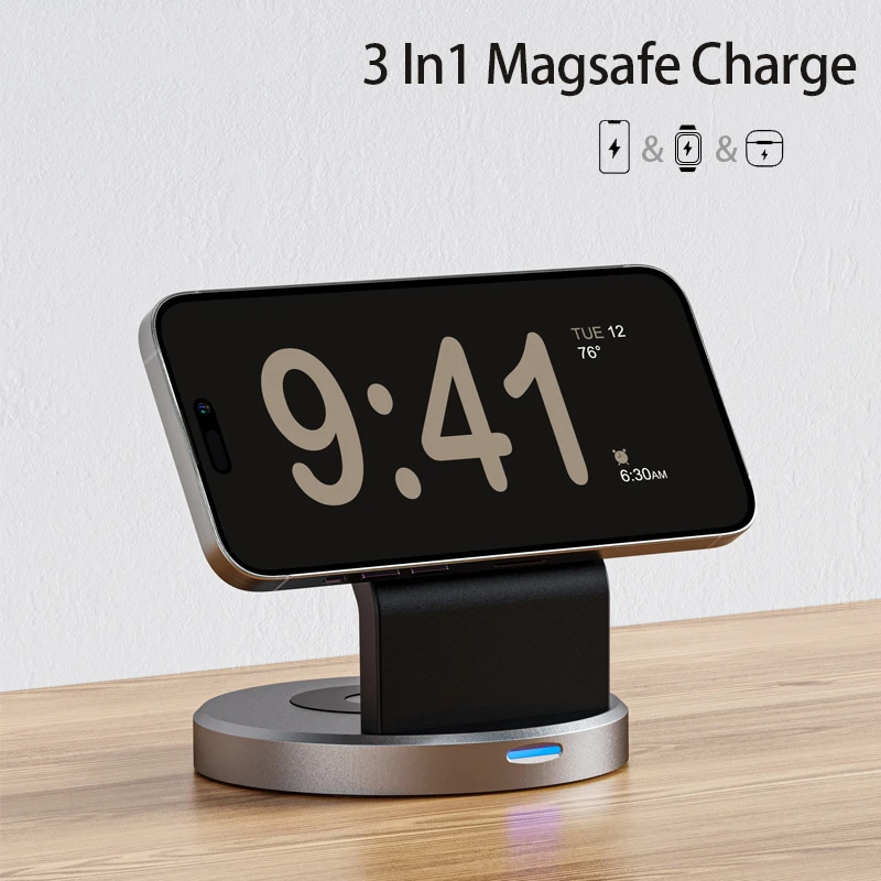 3 In 1 Magnetic Wireless Charg - Smartwatch Watches For Iphone avis et prix