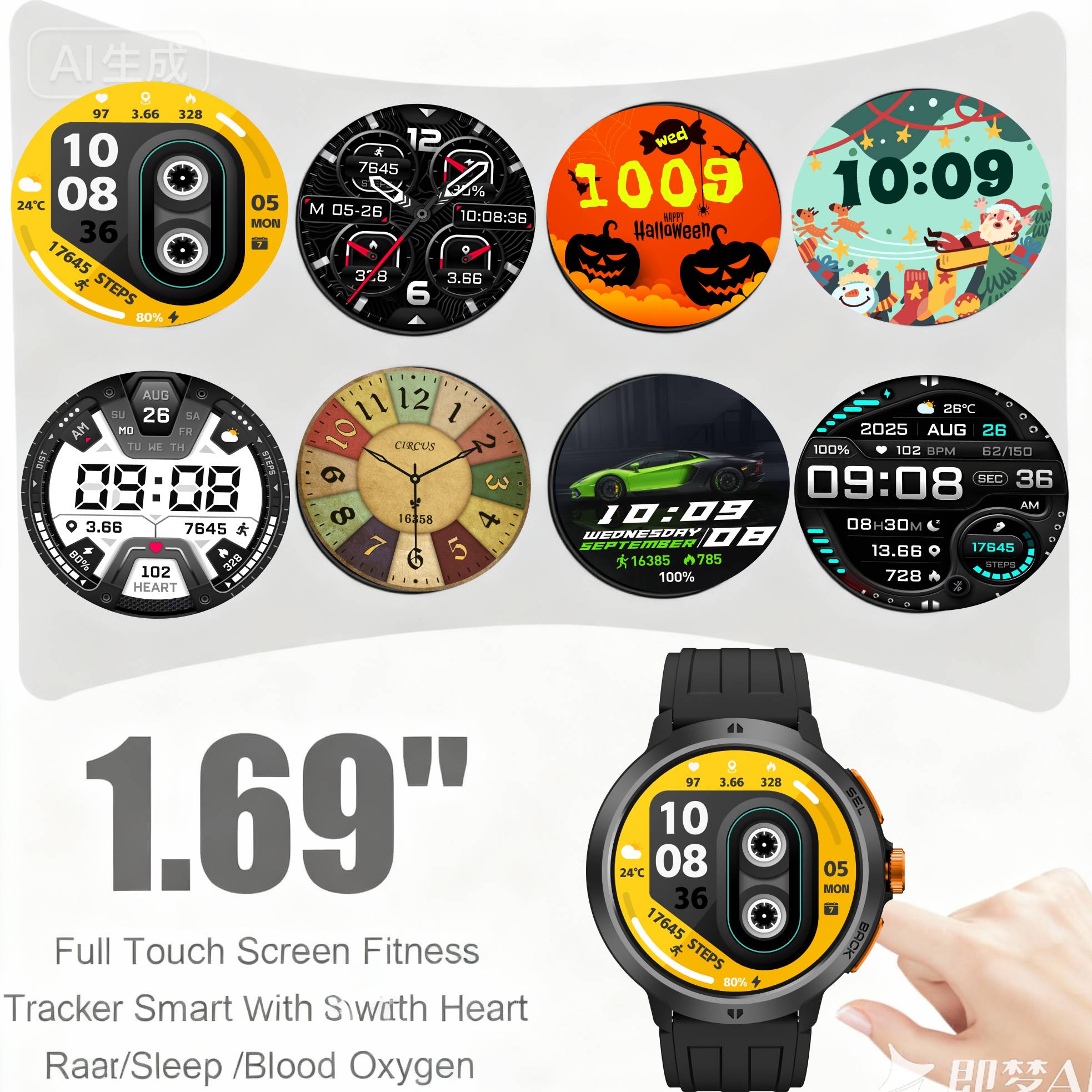 LEADOYS C33 Men's Sports Wrist - Smartwatch Running Watches For Men avis et prix
