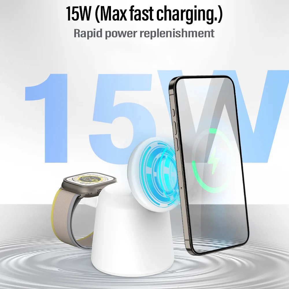 3 in 1 Magnetic Wireless Charg - Smartwatch Watches For Iphone avis et prix
