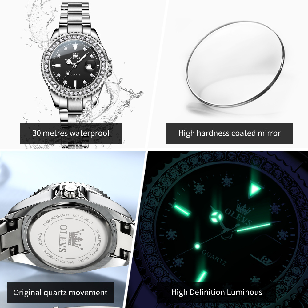 OLEVS Luxury Brand Quartz Watc - Watch Bezel Insert avis et prix