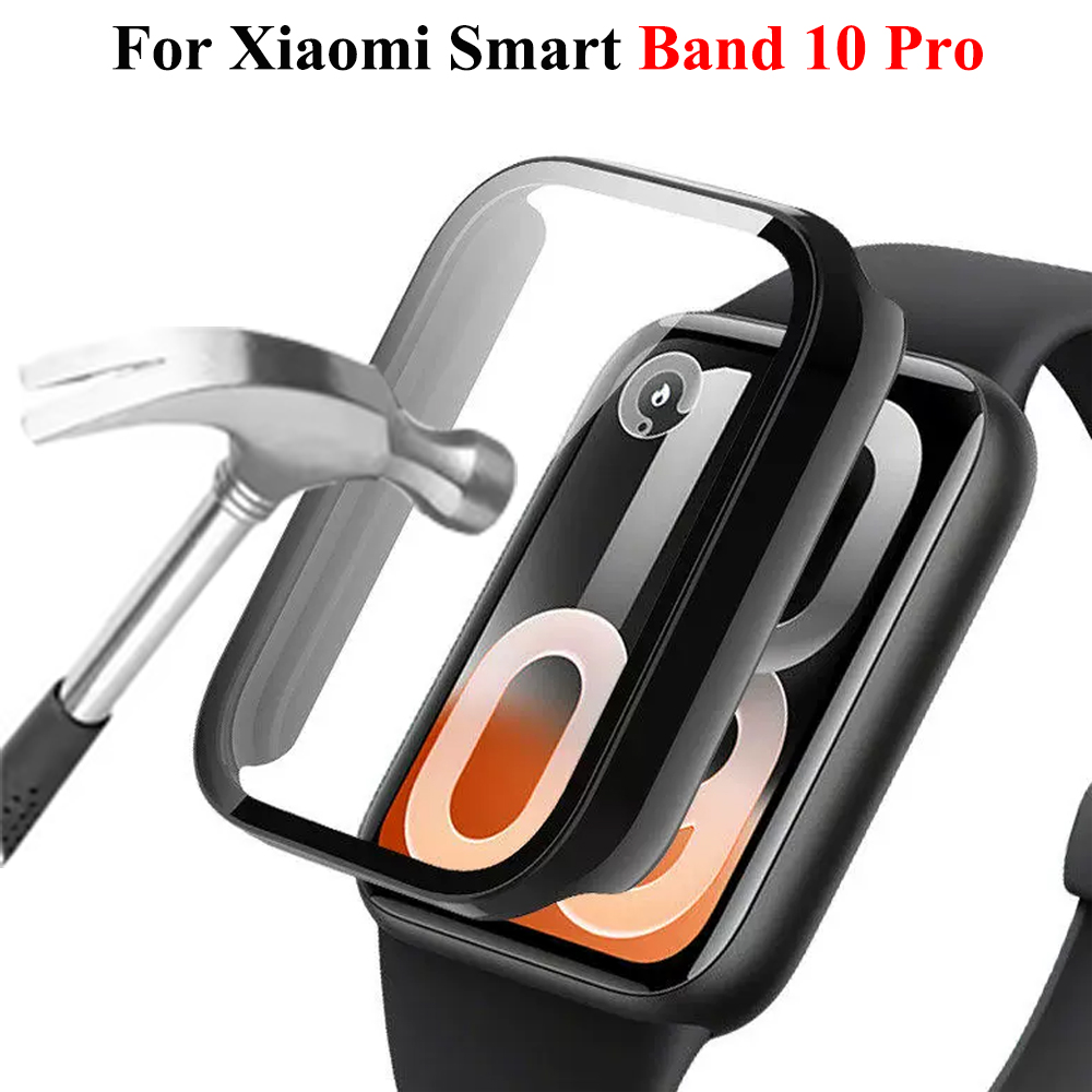 Glass+Case For Xiaomi Mi Band  - Smartwatch Watches Xiaomi avis et prix