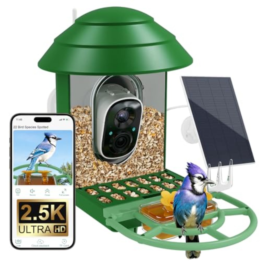 Bird Feeder with Camera for Ou - Solar Powered Watch avis et prix