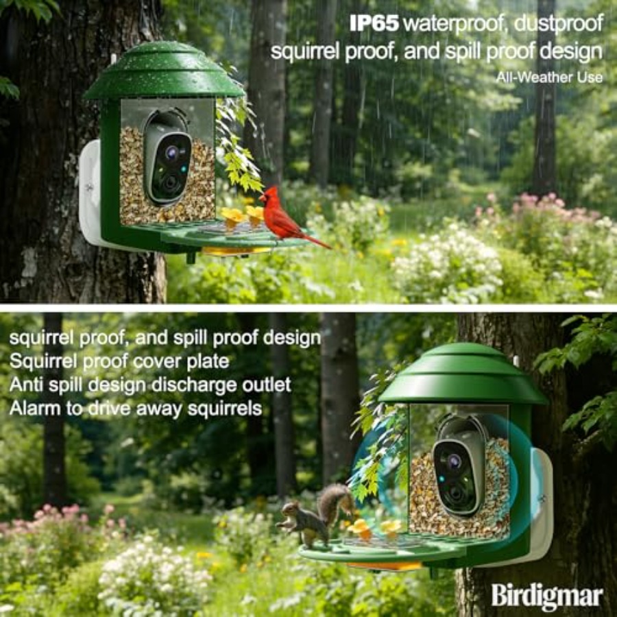 Bird Feeder with Camera for Ou - Solar Powered Watch avis et prix