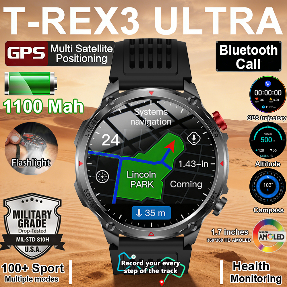 2026 New T-Rex3 Pro 1100mAh Ba - Smartwatch Running Watches For Men avis et prix