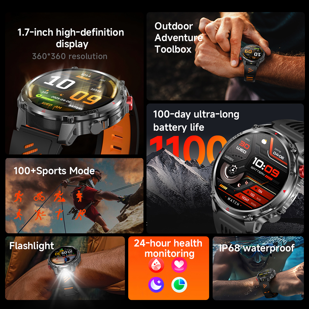 2026 New T-Rex3 Pro 1100mAh Ba - Smartwatch Running Watches For Men avis et prix