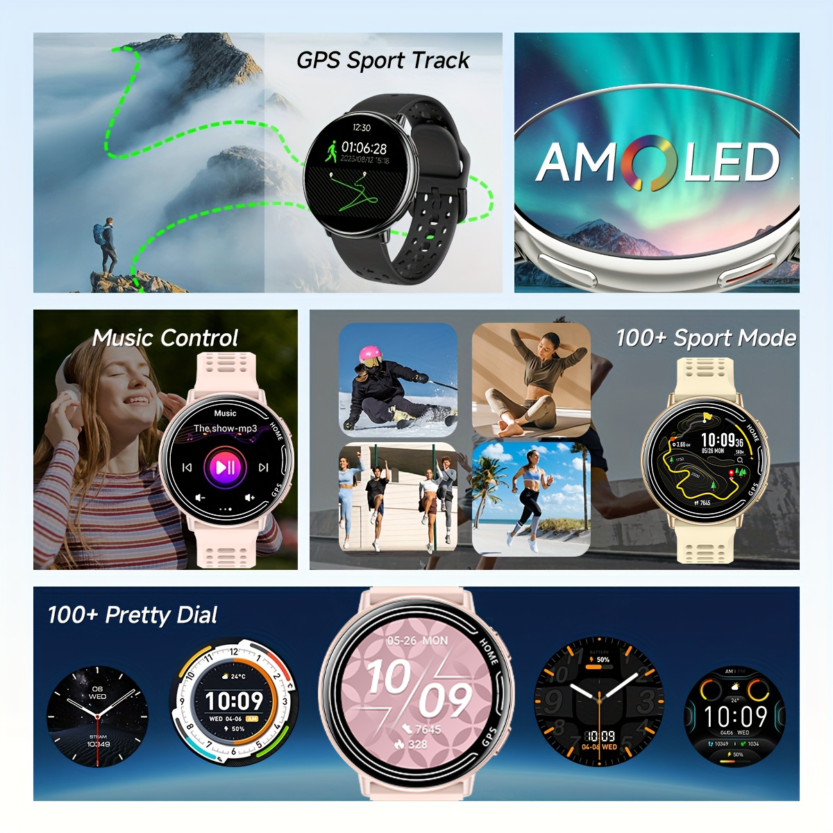 New hot GPS smartwatch 1.43 AM - Smartwatch Watches For Women With Gps avis et prix