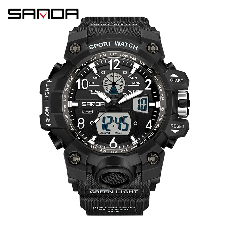 Fashion Sanda Brand Youth Mili - Solar Powered Watch avis et prix