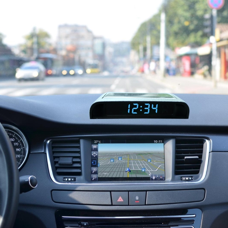 Automobile Solar Powered Clock - Solar Powered Watch avis et prix