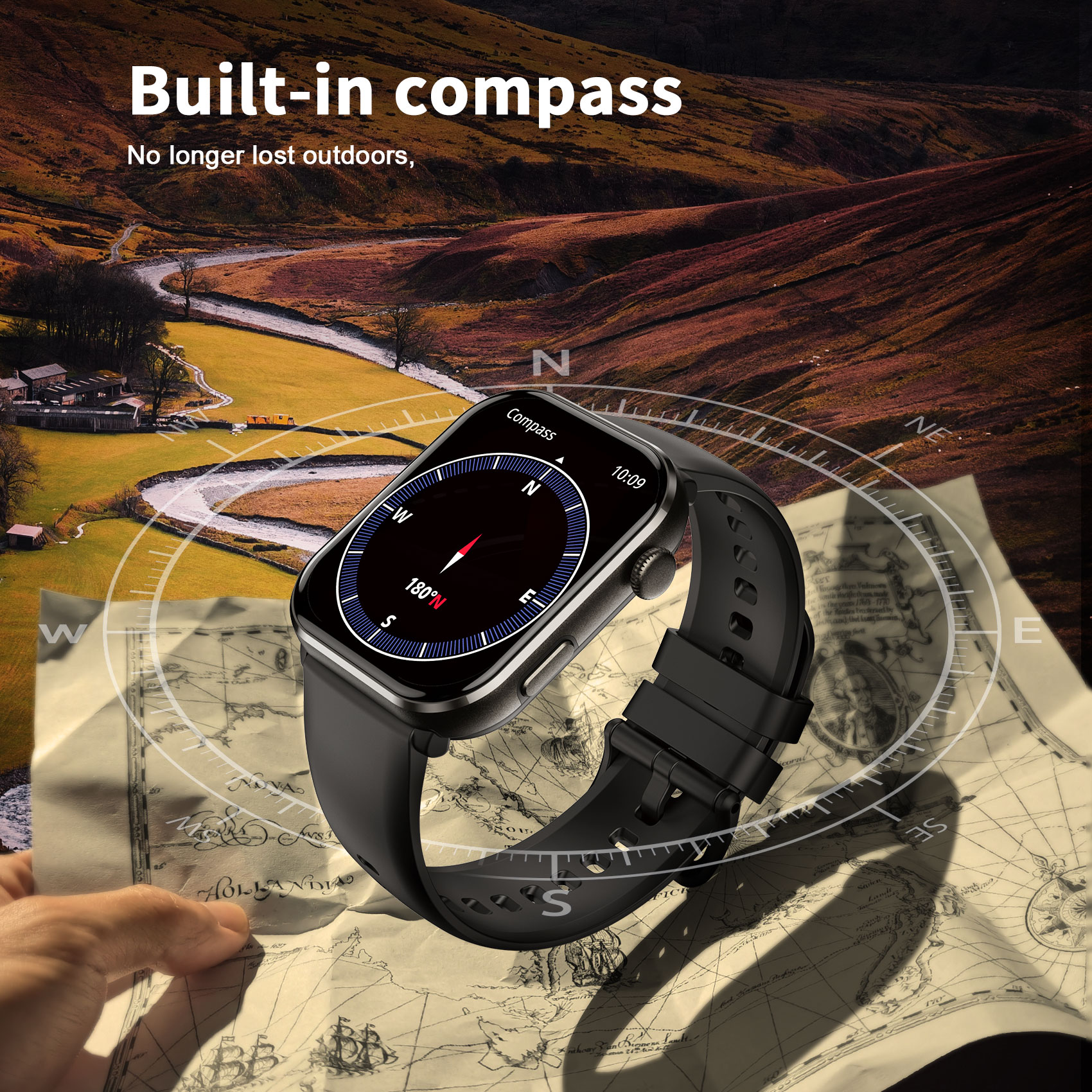 Blackview R60 Bluetooth Call S - Smartwatch Square Watches For Men avis et prix
