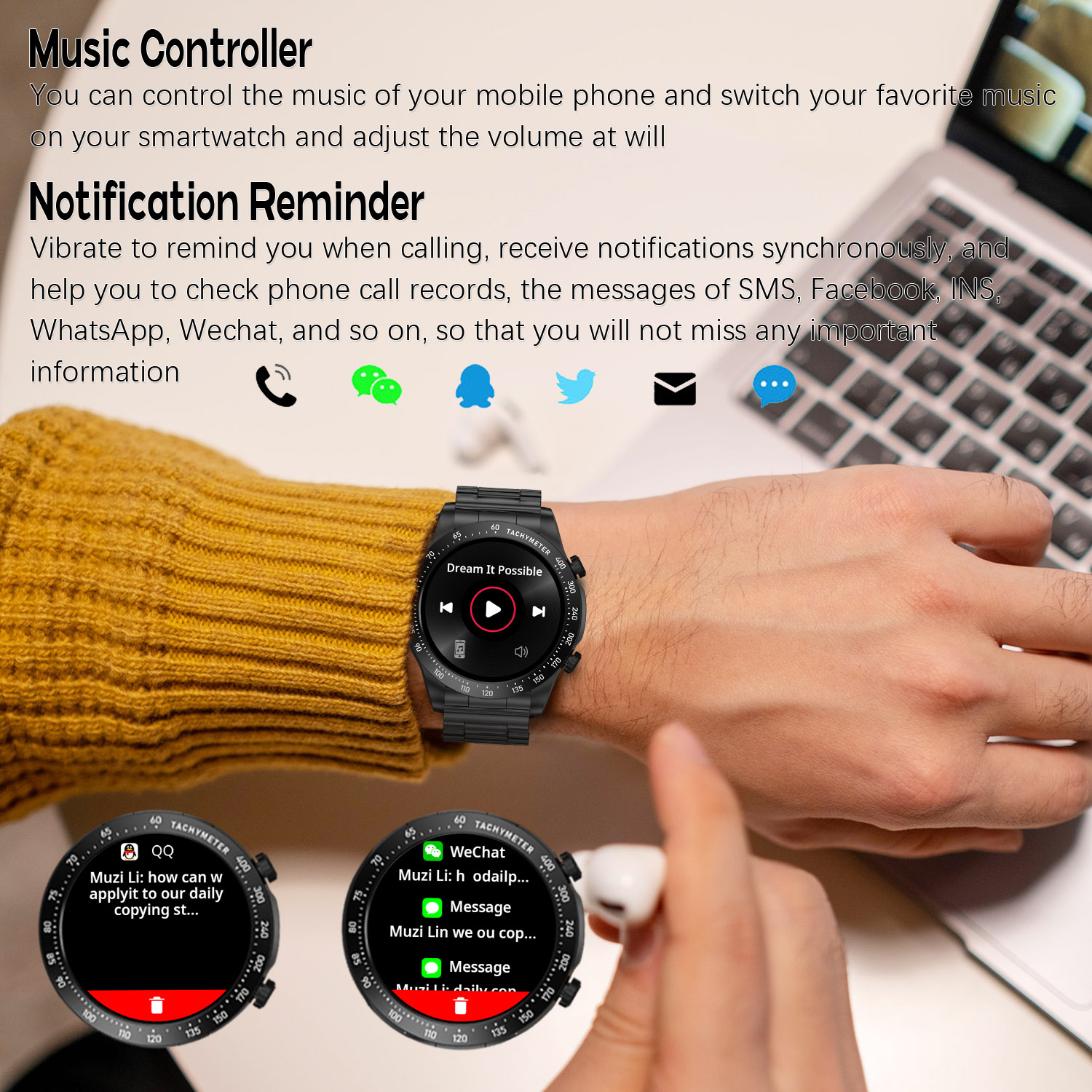 ROLLSTIMI Premium All-Match Me - Smartwatch Premium Watches For Women avis et prix