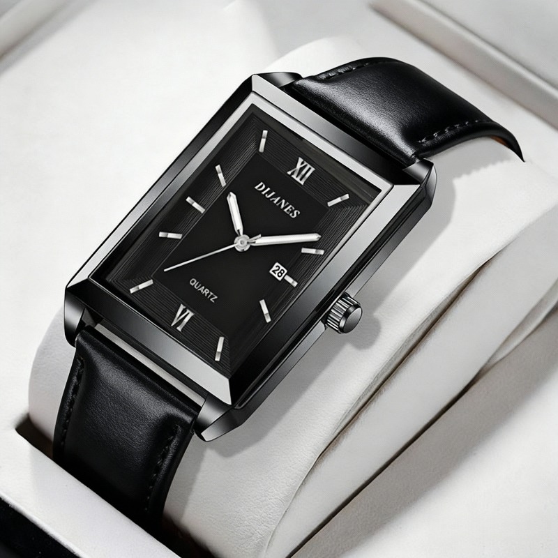 Casual Leather Men's Watches F - Smartwatch Square Watches For Men avis et prix